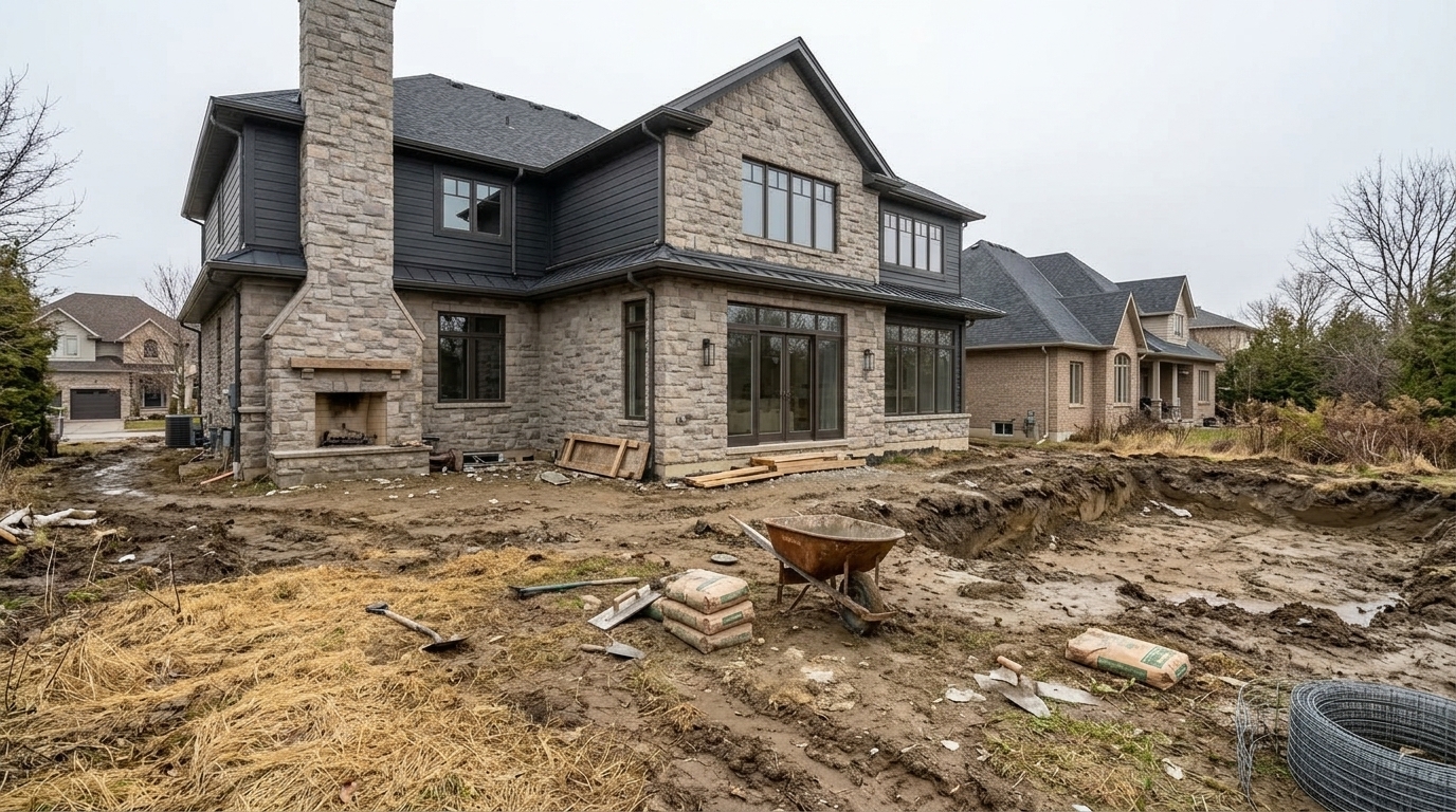 Before landscaping